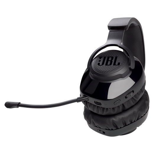 JBL Quantum 350 Wireless - Black - Wireless PC gaming headset with detachable boom mic - Detailshot 2 image number null
